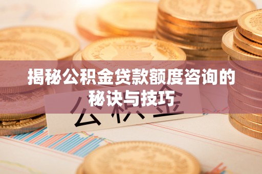 吉木乃揭秘公积金贷款额度咨询的秘诀与技巧