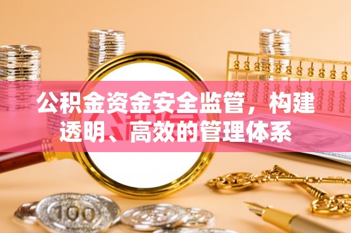 吉木乃公积金资金安全监管，构建透明、高效的管理体系