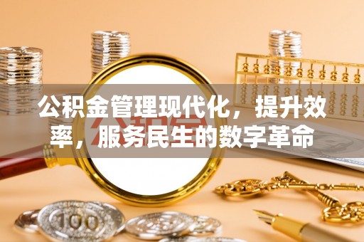 吉木乃公积金管理现代化，提升效率，服务民生的数字革命