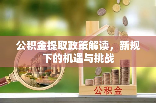 吉木乃公积金提取政策解读，新规下的机遇与挑战