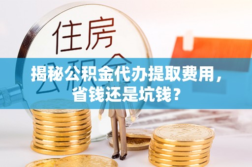 吉木乃揭秘公积金代办提取费用，省钱还是坑钱？